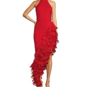 Betsy and Adam Red Ruffle dress size 4